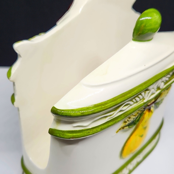 Hand Painted Ceramic Fruit Napkin Holder - Picture 9 of 10